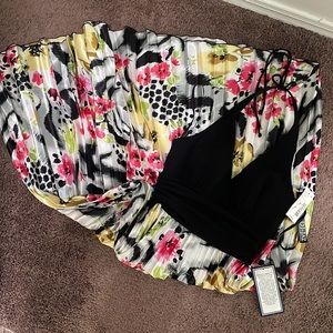 NWT! DJ-Jaz Pleat Floral Dress